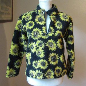 Treasure & Bond Sunflower Fleece Jacket L 10/12
